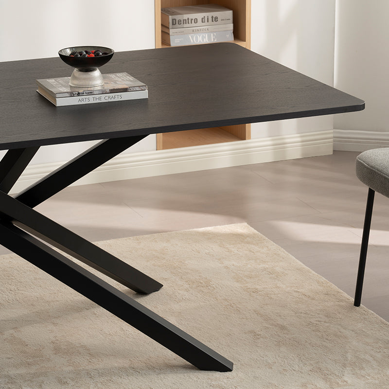 Mesa de Jantar Retangular Thalia [Madeira Preta] [180 cm]