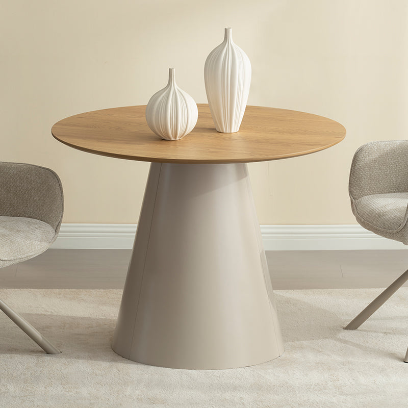 Mesa Redonda de Jantar Elowen [Cinza] [100 cm]