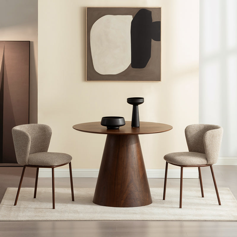 Mesa Redonda de Jantar Elowen [Cinza] [100 cm]