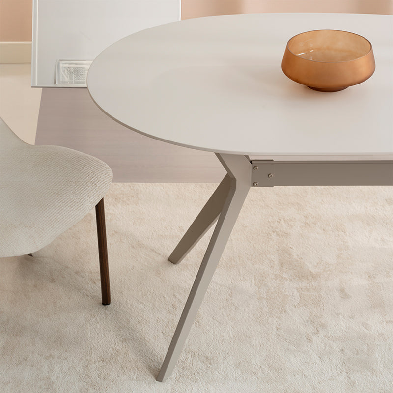 Mesa de Jantar Judit Oval [Beige] [160 cm]