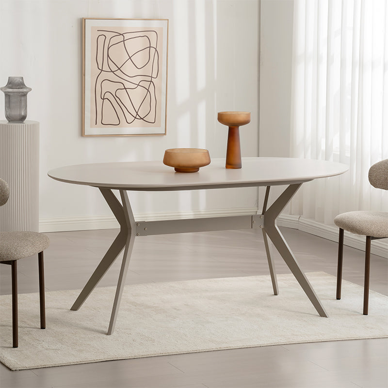Mesa de Jantar Judit Oval [Beige] [160 cm]