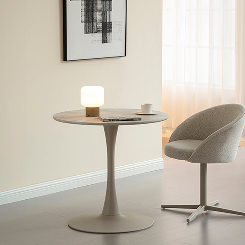 Mesa de Jantar Redonda Tiana e 2 Cadeiras de Jantar Giratórias 360° Paislee [Conjunto de Jantar]